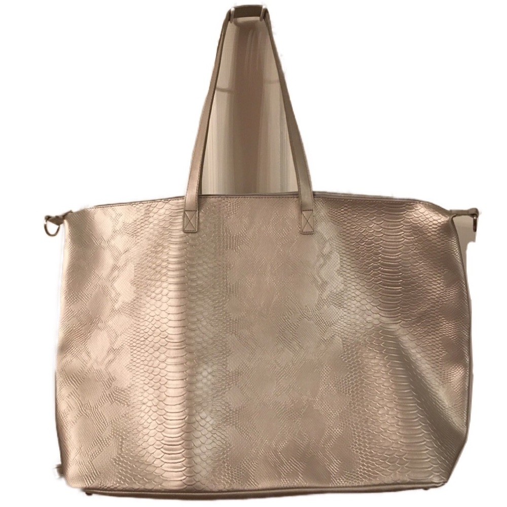 Bath & Body Works Faux Snake Skin Print Large Bag